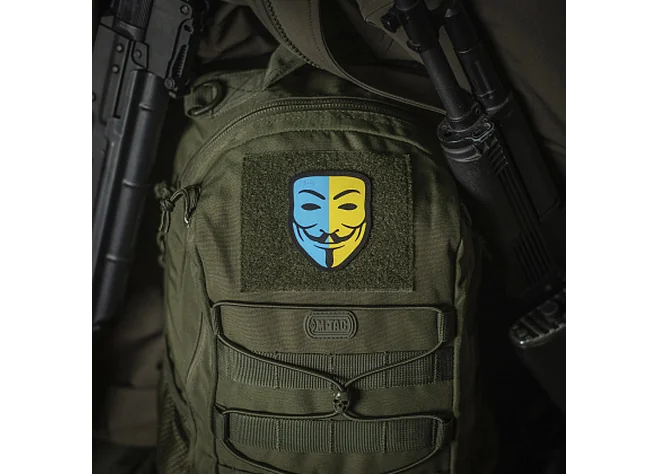 Нашивка M-Tac Anonymous Black/Yellow/Blue Фото 2
